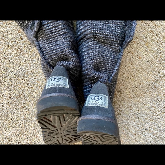UGGS BOOTS GRAY TALL COVERTS TO SHORT 9 - Picture 7 of 9